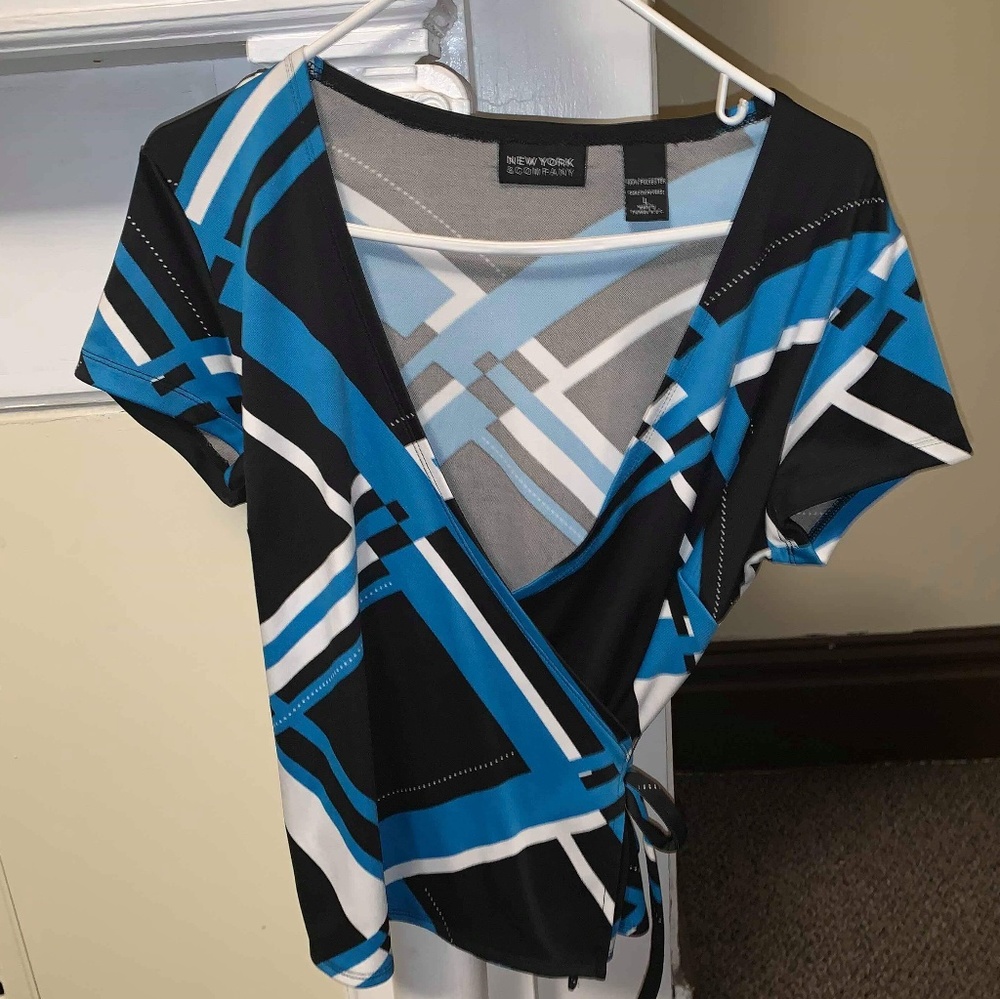 New York and company wrap blouse